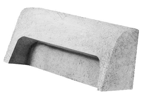 Meio Fio Boca de Lobo 0,80 x 0,25 x 0,25m